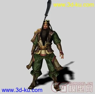 3D打印模型三国关羽的图片