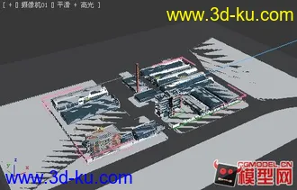 3D打印模型工厂厂房的图片