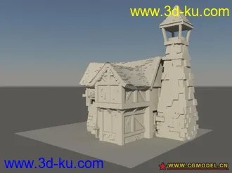 3D打印模型新来的,再来一个房子的图片