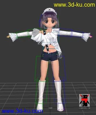3D打印模型绑定的学院萝莉MM的图片