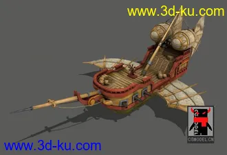 3D打印模型中国风飞船的图片