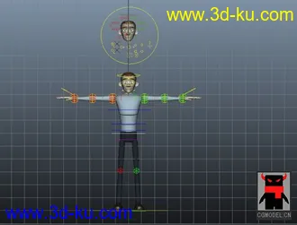 3D打印模型影视人物MAY动画绑定的图片