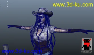 3D打印模型穿校服的漂亮日本美女女生的图片