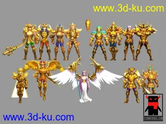 3D打印模型圣斗士星矢的黄金12宫的图片
