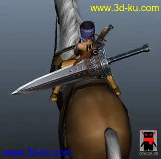 3D打印模型骑马的萝莉小美女的图片