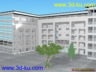3D打印模型第九教学大楼学校教室的图片