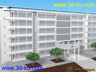 3D打印模型第九教学大楼学校教室的图片