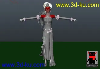 3D打印模型古装、女的图片