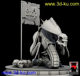 3D打印模型魔兽3中兽人和DATA里的剧毒术士分享给大家！！的图片