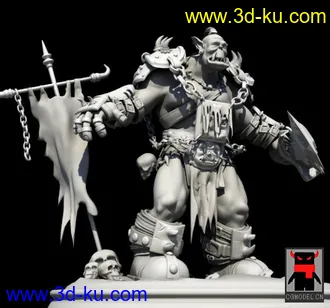 3D打印模型魔兽3中兽人和DATA里的剧毒术士分享给大家！！的图片
