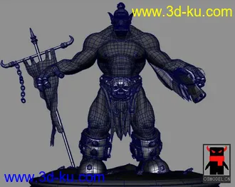 3D打印模型魔兽3中兽人和DATA里的剧毒术士分享给大家！！的图片