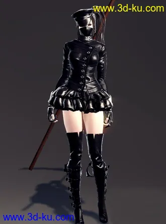 3D打印模型分享洛奇英雄传里的巨型镰刀妹纸攻击动作···的图片