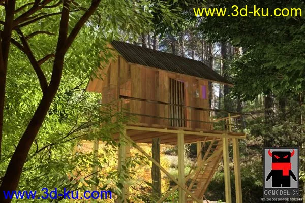 森林小屋模型的图片2