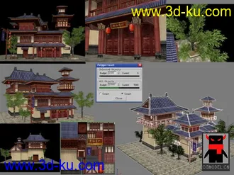 3D打印模型古代建筑的图片