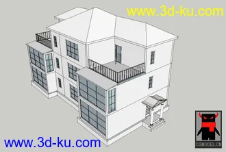 3D打印模型别墅建筑的图片
