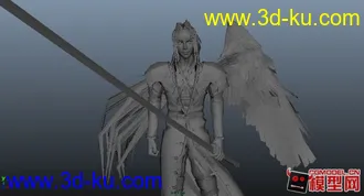 3D打印模型自作！！《最终幻想VII：再临之子》正反两大“猪脚”和路人甲！！求加精的图片