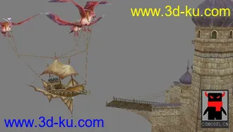 3D打印模型<丝路传说> 飞行船的图片