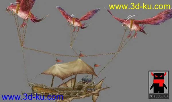 <丝路传说> 飞行船模型的图片3