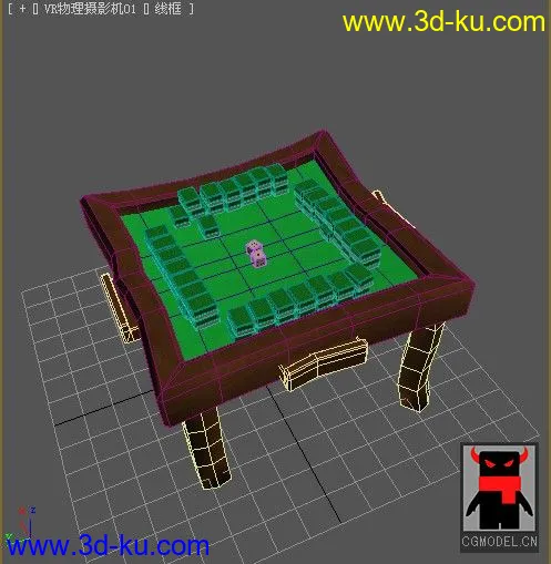 一个麻将桌模型的图片2