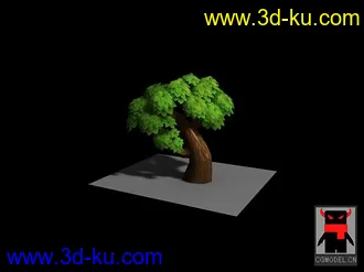 场景。树~。。3D模型的图片