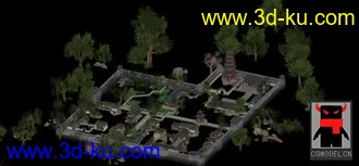 3D打印模型3D游戏建筑场景的图片