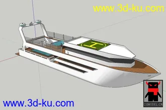 3D打印模型游艇一艘的图片