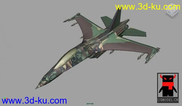 个人做的苏30战斗机，不是很细，请高手指教！模型的图片1
