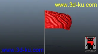 3D打印模型红旗飘飘的图片