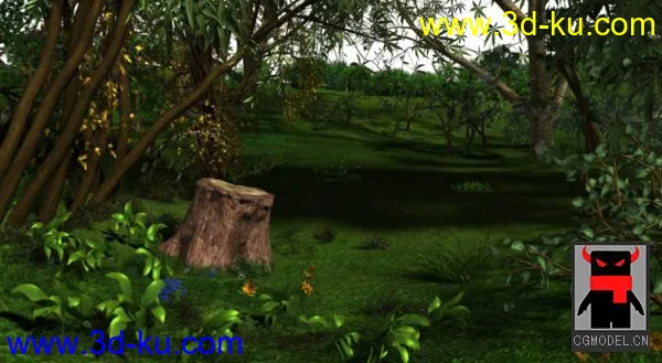 小森林树林场景模型的图片2