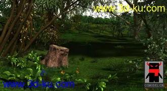 3D打印模型小森林树林场景的图片