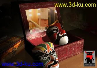 3D打印模型戏班后台的图片