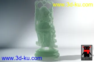 3D打印模型一个逼真的玉佛的图片
