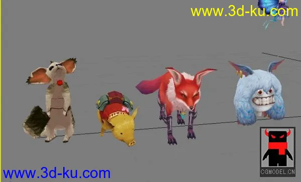 《丝路传说》游戏人物、宠物、道具合集模型的图片1