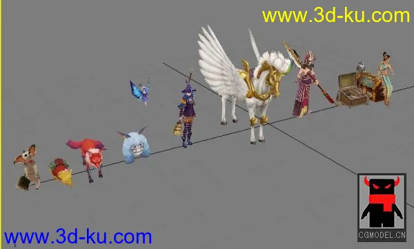 《丝路传说》游戏人物、宠物、道具合集模型的图片4