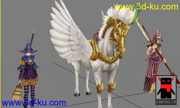 《丝路传说》游戏人物、宠物、道具合集模型的图片5