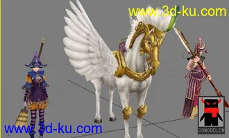 3D打印模型《丝路传说》游戏人物、宠物、道具合集的图片