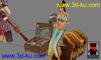 3D打印模型《丝路传说》游戏人物、宠物、道具合集的图片