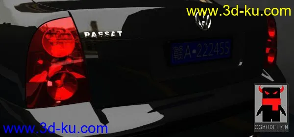 大众帕萨特汽车渲染   maya汽车模型下载的图片3