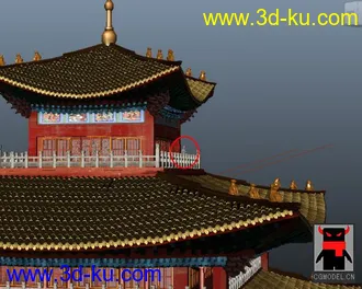 3D打印模型中式建筑的图片