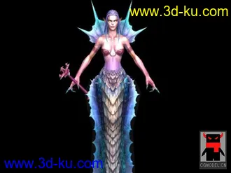 娜迦女战士模型的图片
