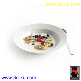 3D打印模型早餐吃的糕点的图片