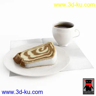 3D打印模型早餐吃的糕点的图片