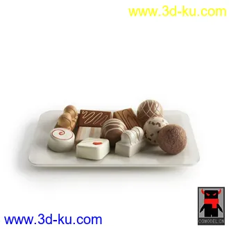 3D打印模型早餐吃的糕点的图片