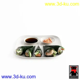 3D打印模型吃的寿司水果冰淇淋汤火鸡等的图片