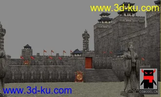 3D打印模型《丝路传说》游戏 秦始皇陵入口（局部）的图片