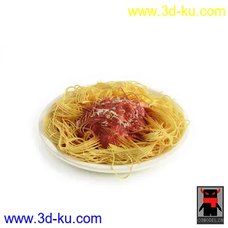 3D打印模型吃的沙拉披萨汉堡果汁等的图片