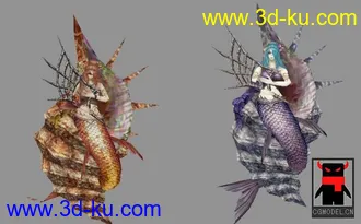 3D打印模型丝路传说 人鱼 海怪的图片