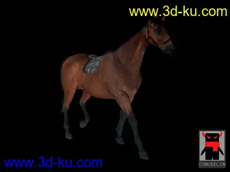 自己简单做的马模型动画的图片