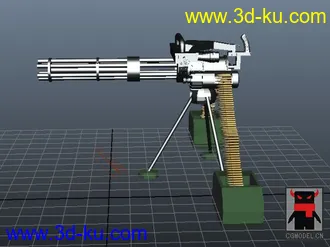 3D打印模型加特林的图片
