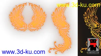 3D打印模型凤凰标记的图片